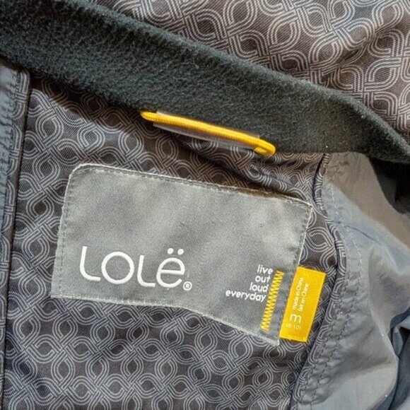 Lole Primaloft Grey Geometric Patterned Long Winter Jacket Women Size Medium - Picture 11 of 13